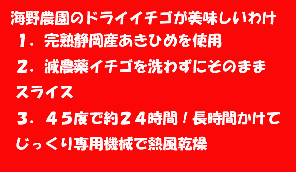 静岡産ドライイチゴ